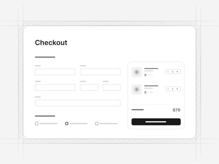 Checkout Form Sections preview